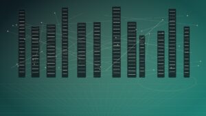 Ultra photorealistic blockchain ledger concept for Benefits of Distributed Ledger Models for Businesses
