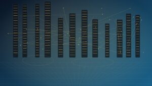 Ultra photorealistic blockchain ledger concept for Distributed Ledger Models in Finance and Banking
