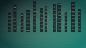 Ultra photorealistic blockchain ledger concept for Distributed Ledger Models Powering Cryptocurrencies