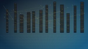 Ultra photorealistic blockchain ledger concept for How Nodes Work in Distributed Ledger Networks