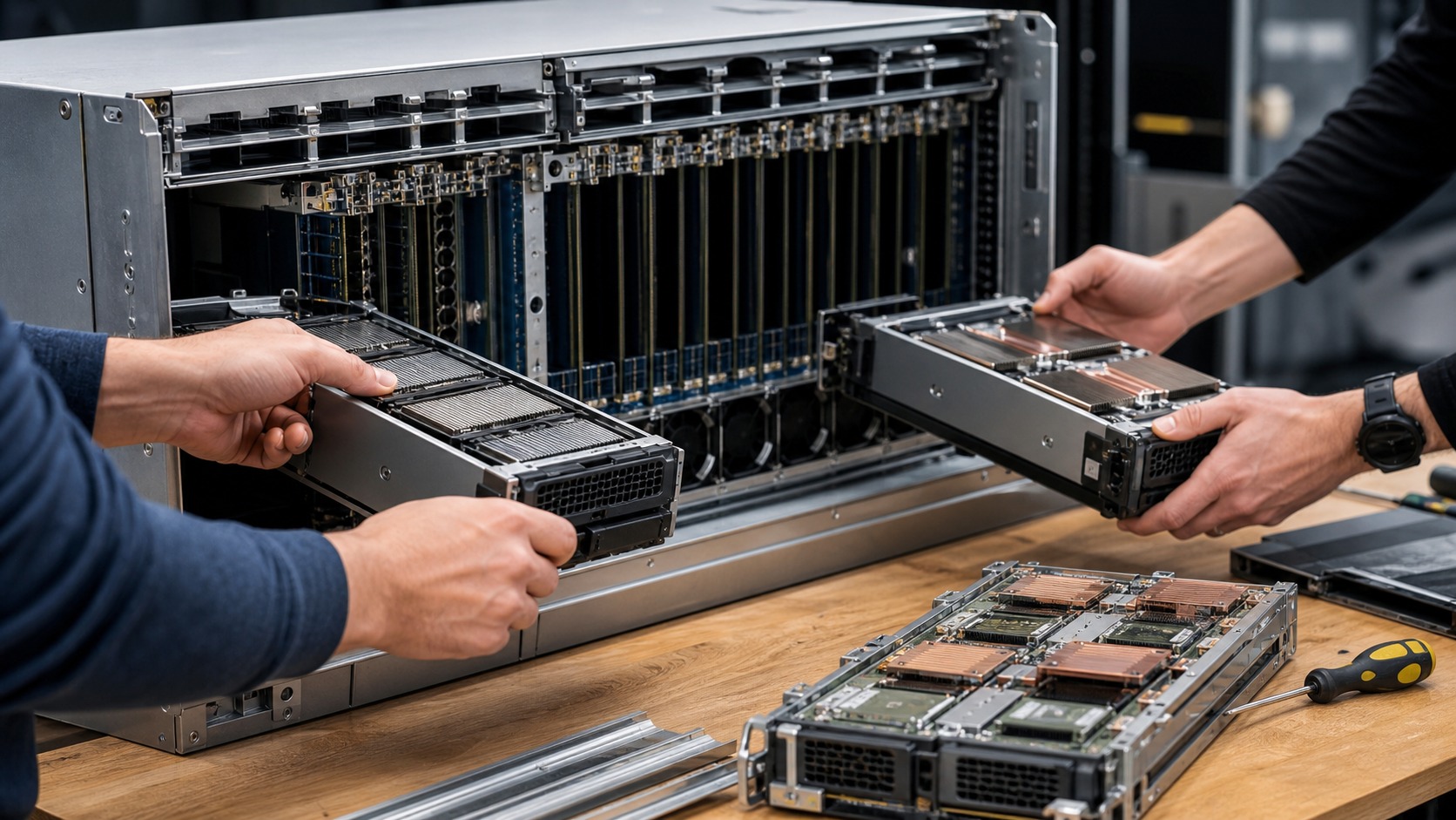 Editorial technology image for layer 1 scaling solutions: sharding, block size, and protocol upgrades.