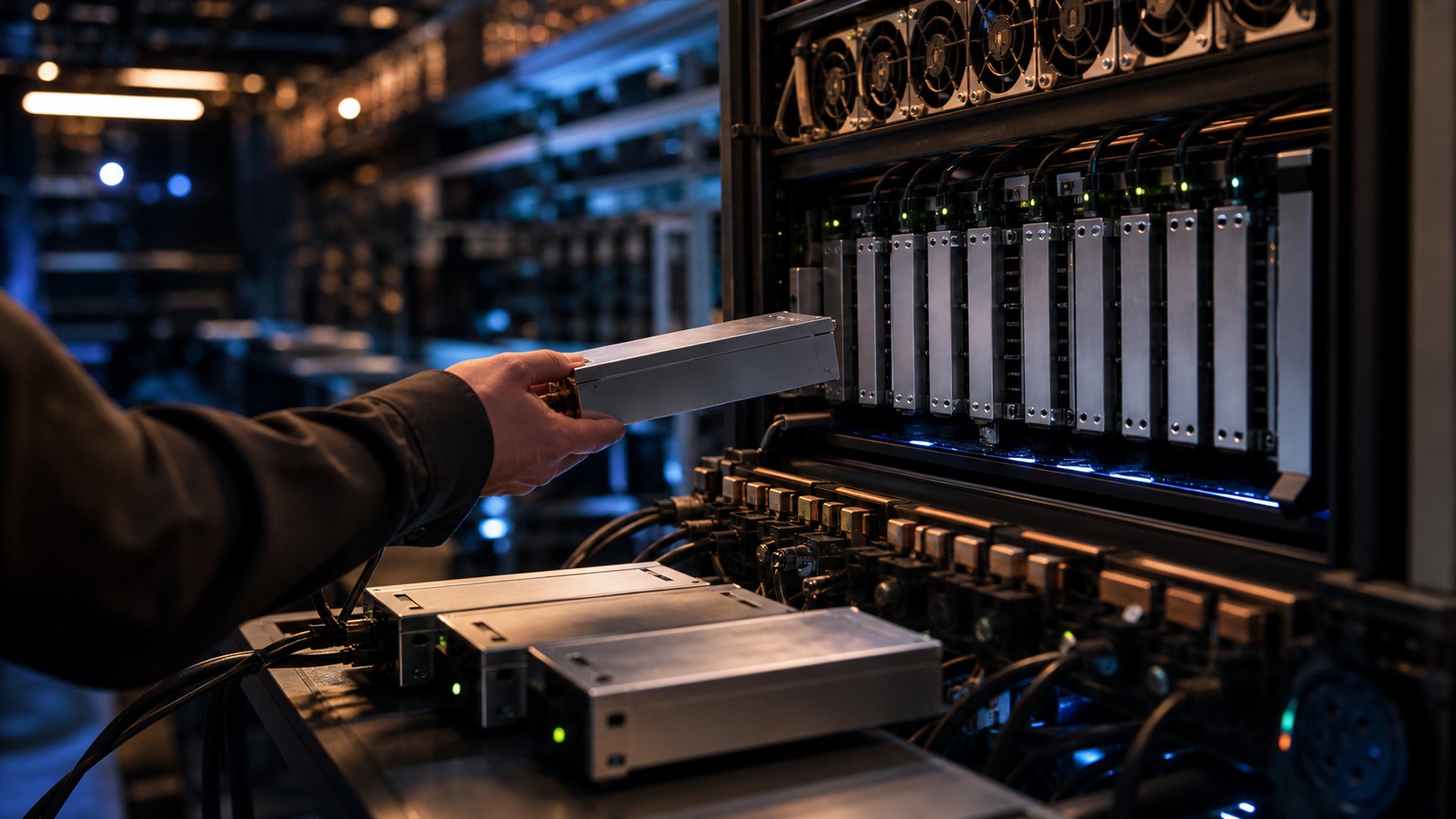 Network-level blockchain hardware illustrating how a native coin supports fees and security.