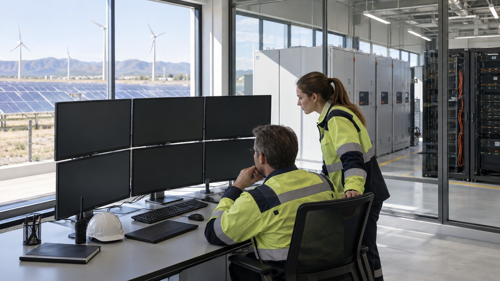 Ultra photorealistic hero image for Distributed Ledger Models in the Energy Sector